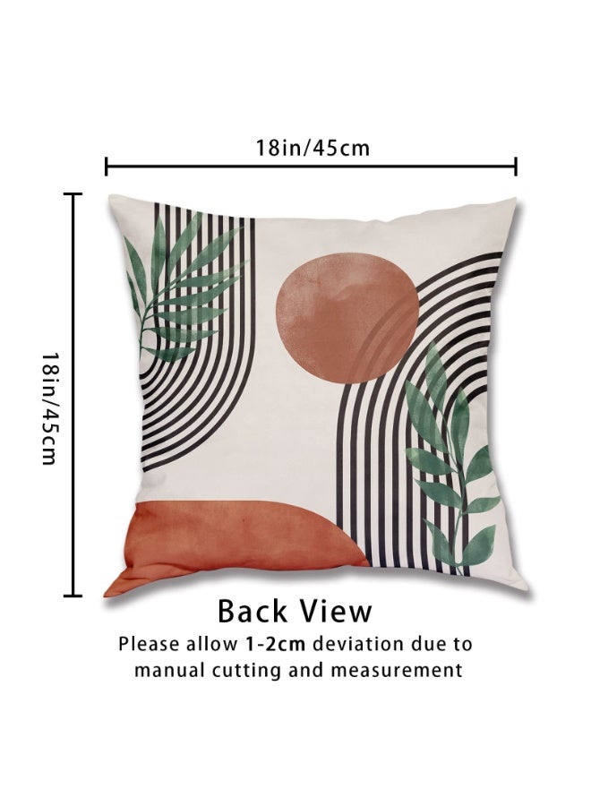 كيلا أغطية وسائد لتزيين المنزل، أغطية وسائد رمي، لون أصفر بوهيمي، مقاس 18 بوصة × 18 بوصة (عبوة من 4 قطع) - Image 2